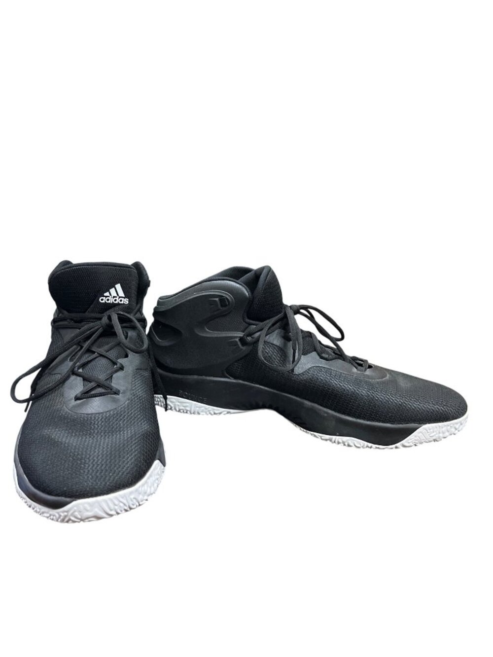 Adidas Pro Bounce mens black leather basketball sneakers rare sz 20 SKU 10-130